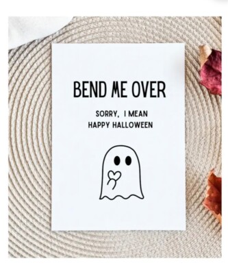 Dirty Handmade Halloween Greeting Card With Envelope For him