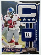 2021 Panini Playbook #CAP-SBA Saquon Barkley Captains Card Football