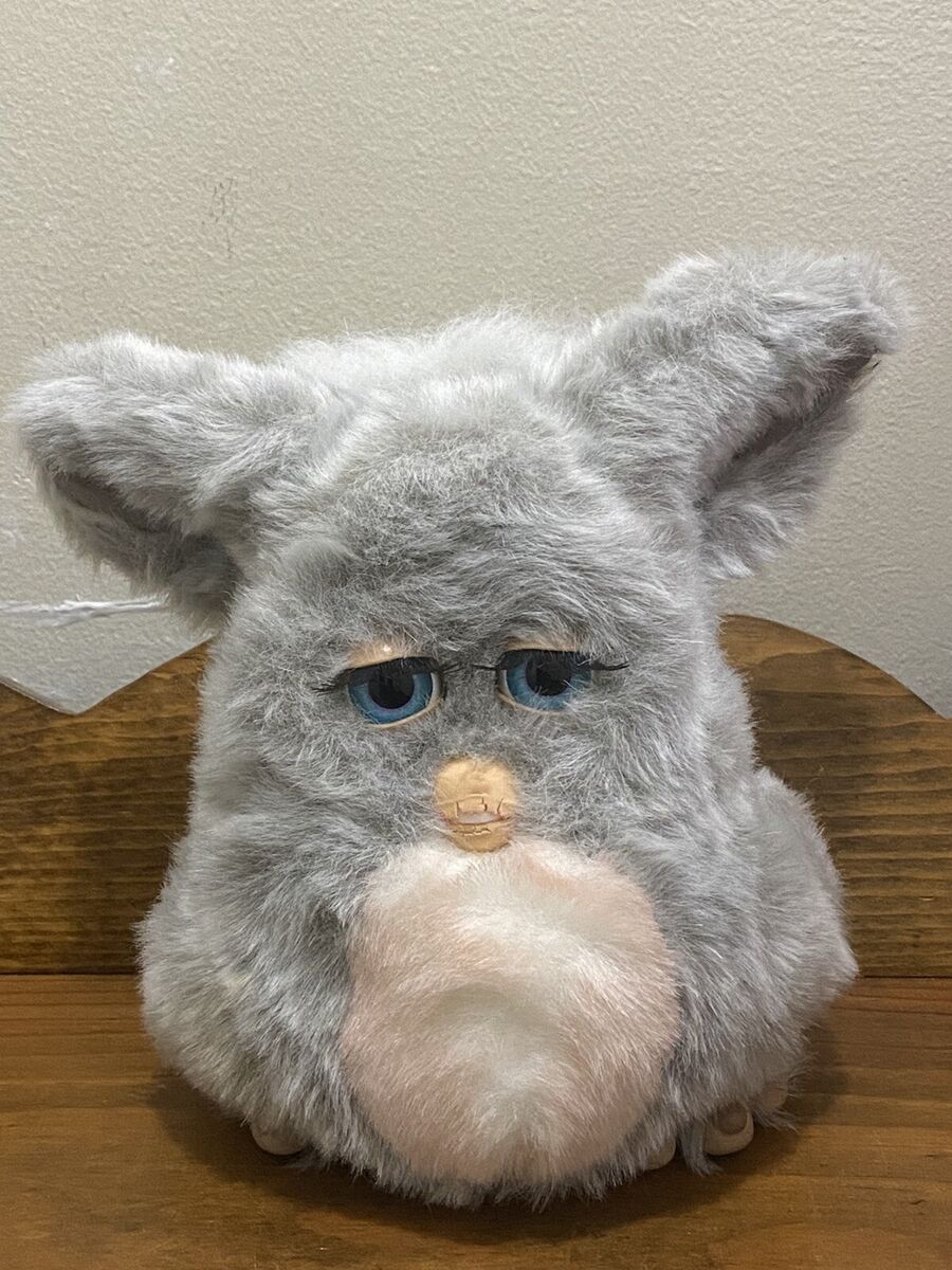 FURBY 2005 Hasbro Tiger 59294 Gray Pink Hair Blue Eyes FURBY 2005 Hasbro Tiger 59294 Gray Pink Hair Blue Eyes