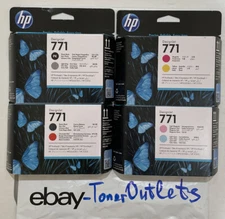 HP 771 Printhead Set CE017A CE018A CE019A CE020A OEM Genuine-2026