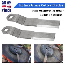 10mm Thick Rotary Grass Cutter Blades Pair For Mower King Skidsteer Brush Hog US