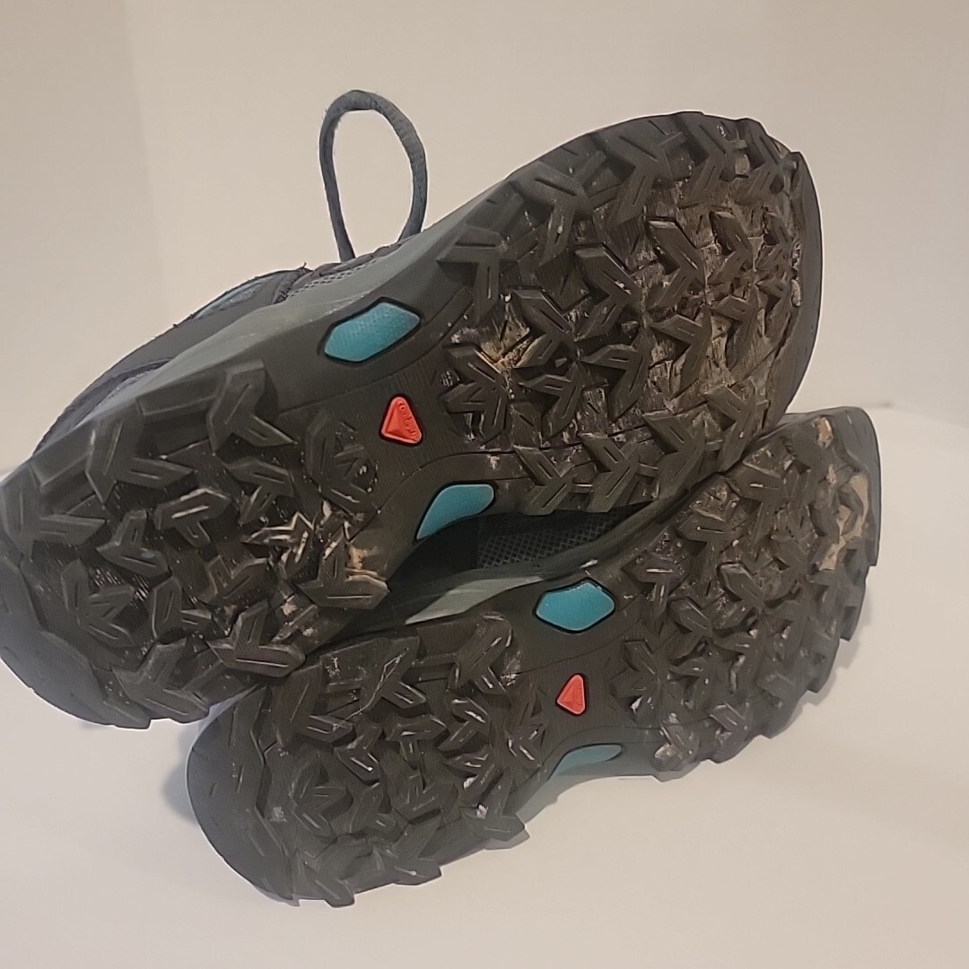 Scarpe da corsa Salomon donna Pathfinder 405144 blu sneakers taglia 6 escursionismo