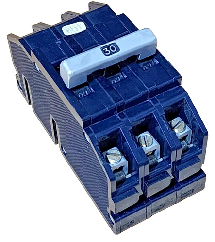 ZINSCO Q243030, 3 Pole, 30 Amp, 240Vac GTE SYLVANIA TYPE Q-24 CIRCUIT BREAKER
