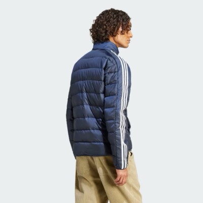 Size XL- Adidas Men's Essentials 3-Stripes Light Down Jacket
