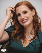 Jessica Chastain Sexy  Autographed Signed 8x10 Photo ACOA 2020-11