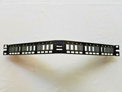24-Port Panduit NetKey Patch Angled Panel 1 RU - Keystone Fit