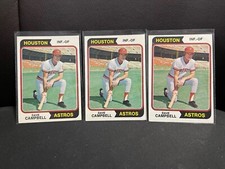 (3) 1974 Topps Dave Campbell #556 Houston Astros
