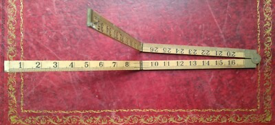 Den Make Ruler VINTAGE WOOD FOLDING RULER MEASURING TOOL MID CENTURY DENMARK | eBay UK