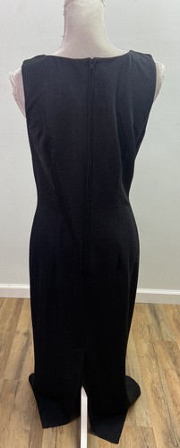 Leslie Fay Long Black Dress and Button Down Top 2 Piece Set Women’s size 10 - Bild 7 von 12