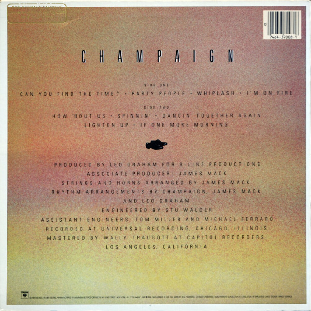 Champaign - How 'Bout Us (LP, Album, San) | eBay