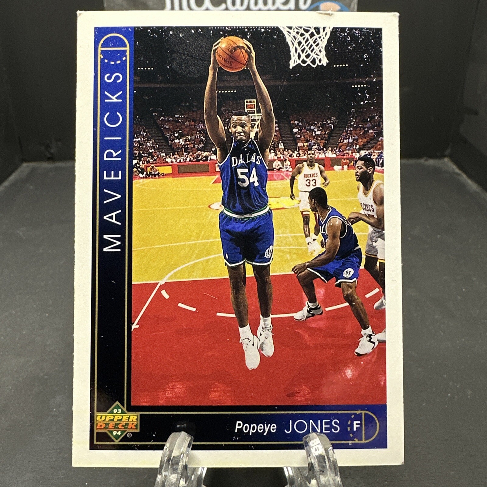 1993-94 Upper Deck Popeye Jones #420 Rookie RC Dallas Mavericks