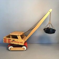DEMAG | Gru gru da cantiere in legno giocattolo vintage anni 50/60 | #1