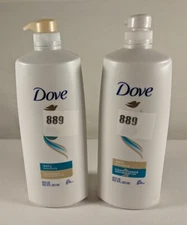 Dove daily moisture shampoo & Conditioner moisturizes dry hair 40 oz Each