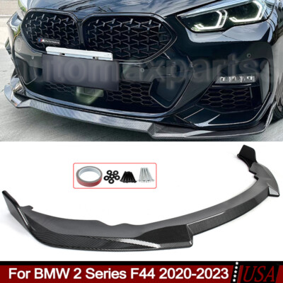 Fit 2020 2021 2023 BMW F44 M Sport Carbon Fiber Look Front Bumper Splitter Lip