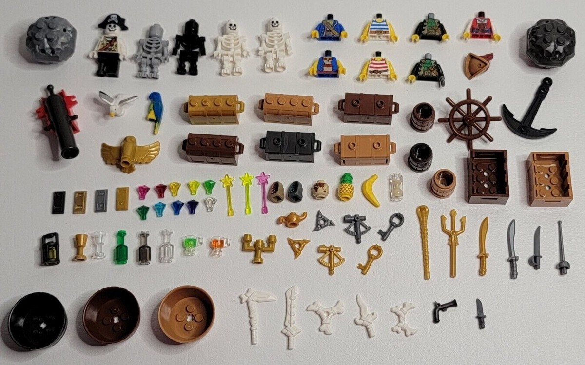 New Lego Pirates Minifigure Parts and Accessories Barracuda Bay