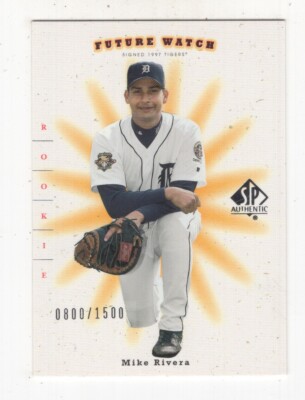 2001 UD SP Authentic Future Watch MIKE RIVERA DETROIT TIGERS #228 800/1500