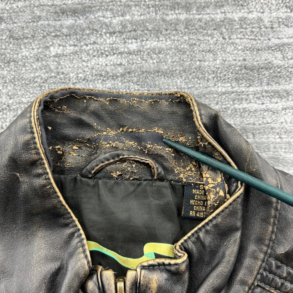 Big Chill Vintage Jacket Sz S Womens Riverdale South Side Serpents Moto Biker - Image 4 of 4