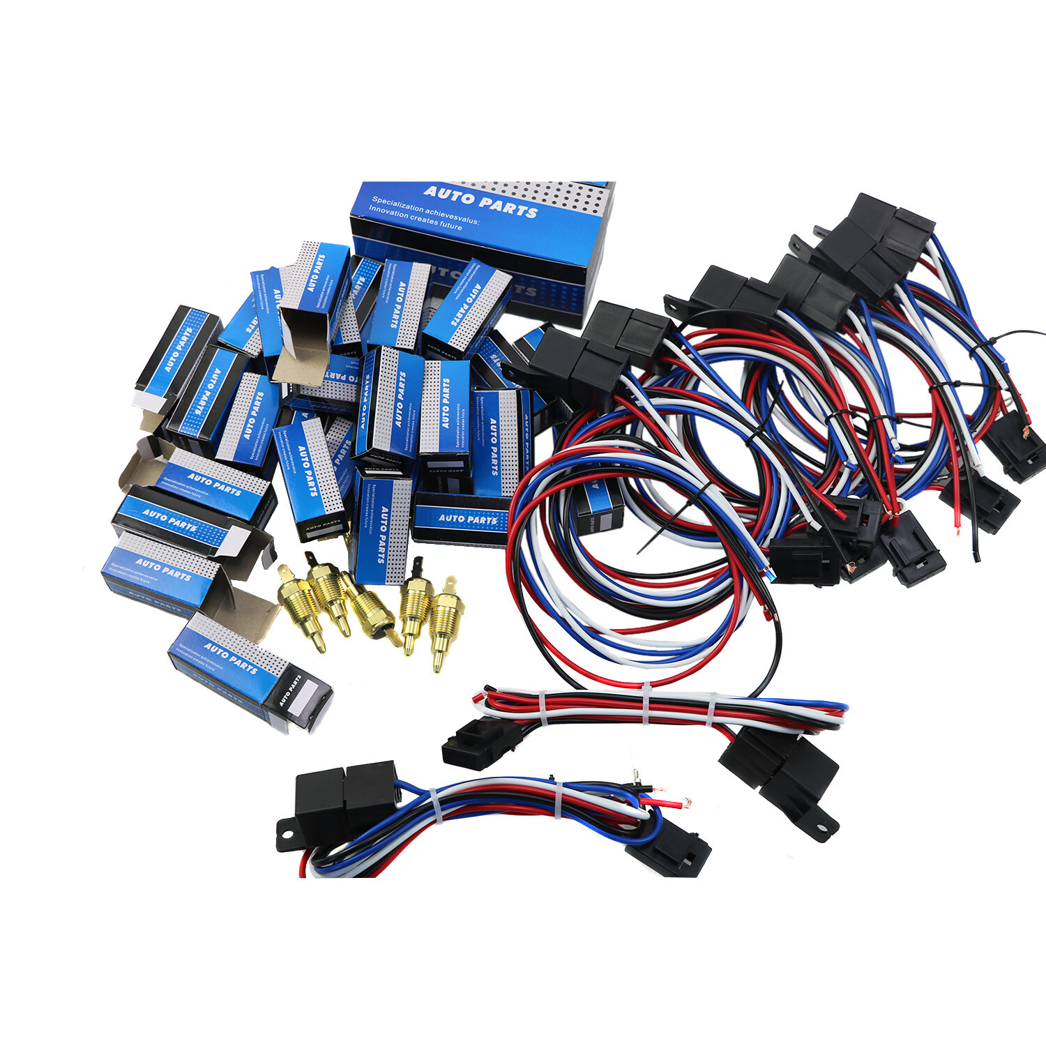 The New Thermostat Temp Control Switch Electric Radiator Cooler Fan Relay Kit US