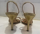 Womens KATE SPADE NEW YORK Gold strappy slingback heels Size 8.5 US EUC shoes — photo 5