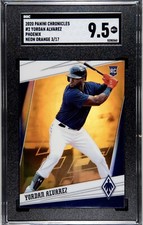 YORDAN ALVAREZ RC 3/17 FOTL PHOENIX PANINI CHRONICLES BASEBALL 2020 SGC 9.5