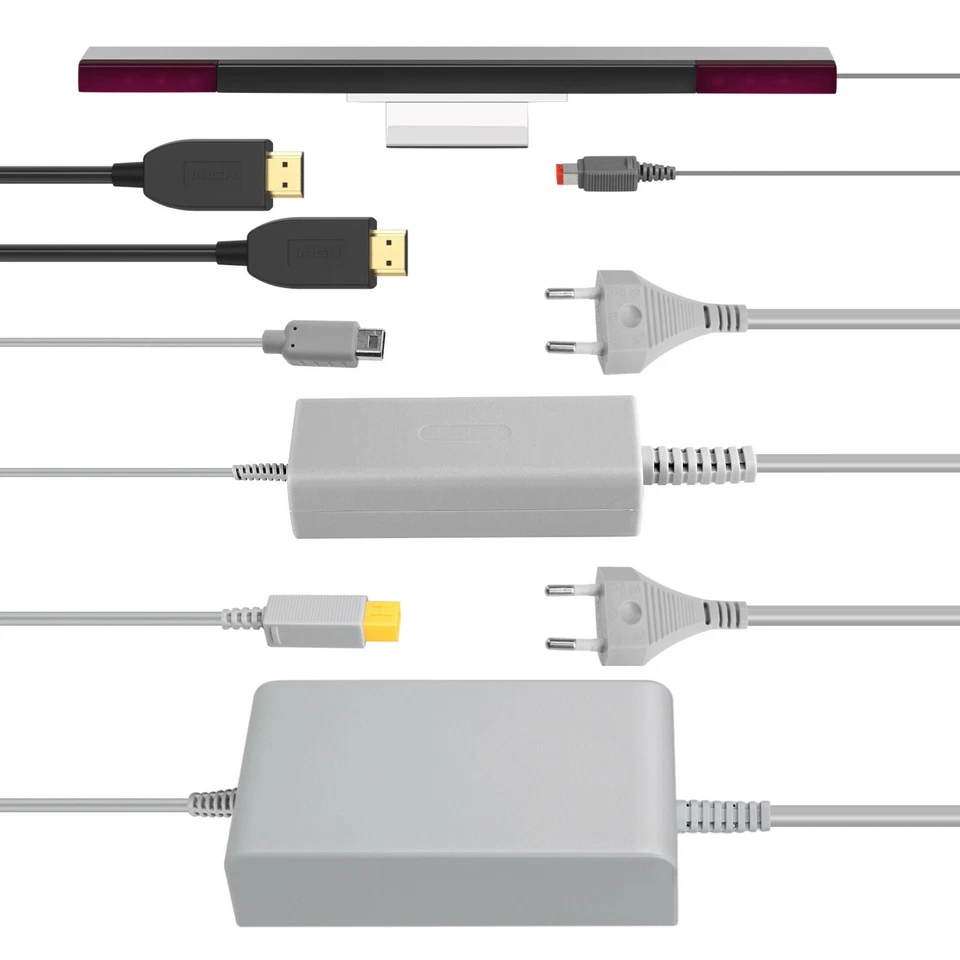 Zubehör-Set Auswahl für Nintendo Wii U - alles zum Anschluss Konsole an TV (NEU) - Bild 2 von 2