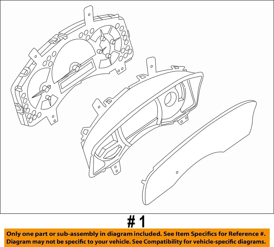 Speedometer Gauge Cluster with Keyless Ignition MPH OEM 2012 Nissan Armada Titan - Image 4 of 4