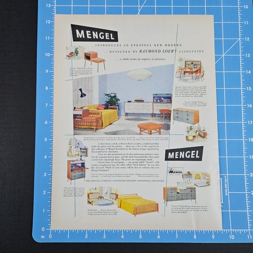 1953 Mengel Furniture Vintage Print Ad Raynond Loewy Associates Louisville KY - Picture 7 of 7