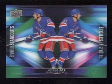 3D-13 ADAM FOX Tim Hortons 2023-24 SYMMETRY STANDOUTS RANGERS NHL HOCKEY