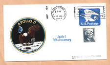 APOLLO 11 5th ANNIVERSARY JUL 19,1974 US POSTAL SERVICE DECAL CACHET SPACE