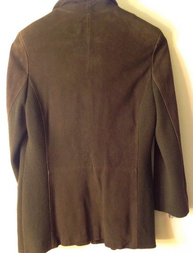 Women's Uva Med brown suede jacket - Picture 10 of 12