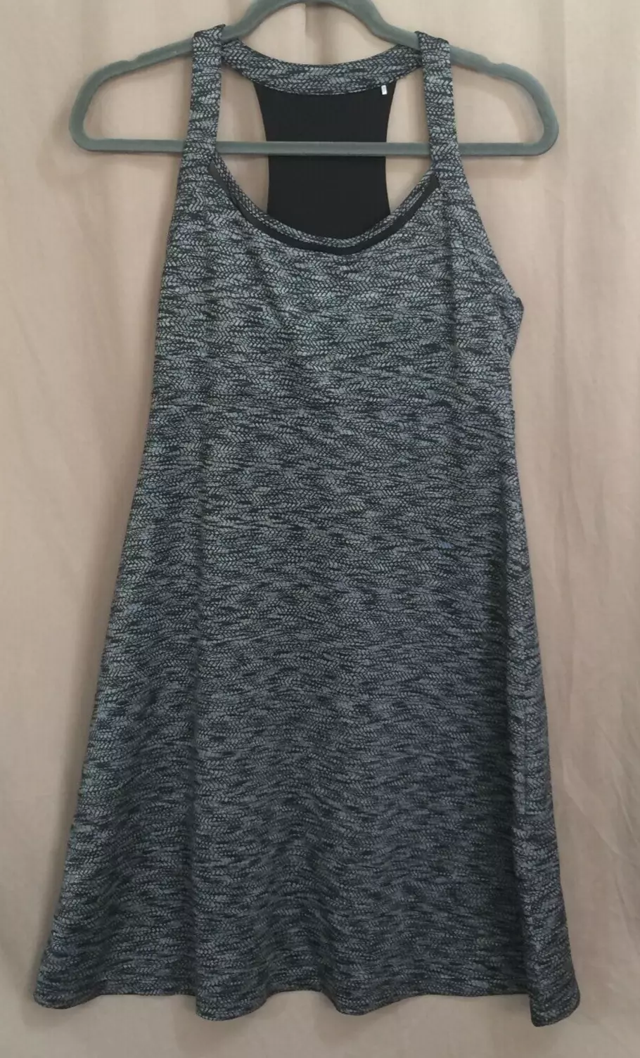 mpg athletic dress performance built in bra stretch 