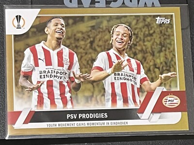 2022-23 Topps UEFA  PSV PRODIGIES XAVI SIMONS & SAVIO  Rookie /50