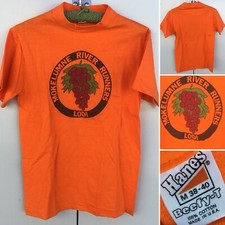 Vintage Mokelumne River Runners Lodi T-Shirt 70s 80s 1970s Grapes M Made In USA