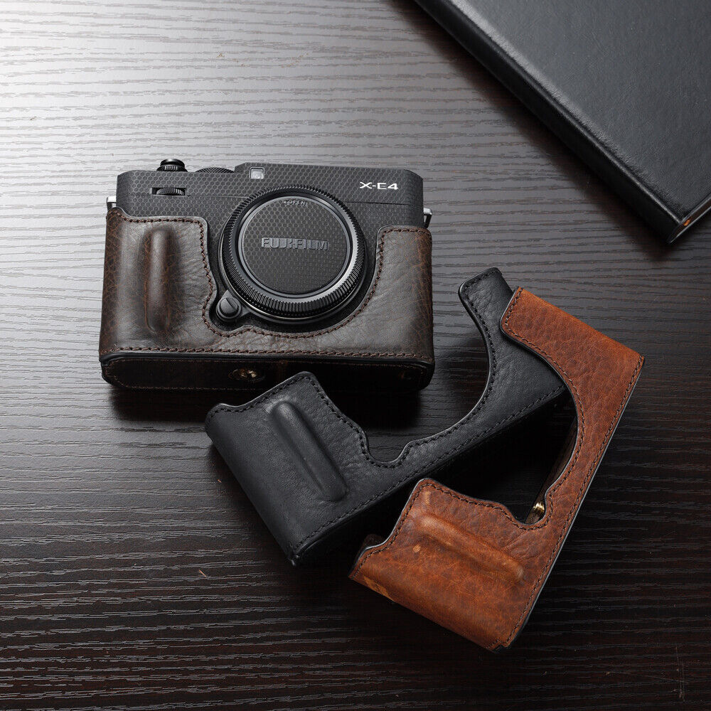 molecuul Tonen logboek Handmade Genuine Leather Fujifilm XE4 Camera Case Half Body For Fujifilm  X-E4 | eBay