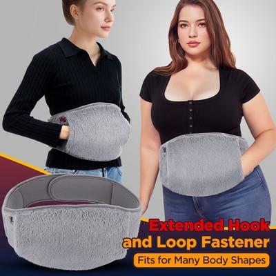 Electric Heating Pad, Portable Cordless Menstrual Heating Pad with 3 Heat Levels