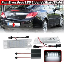 For Vauxhall Astra Insignia H J Corsa C D LED License Number Plate Lights UK