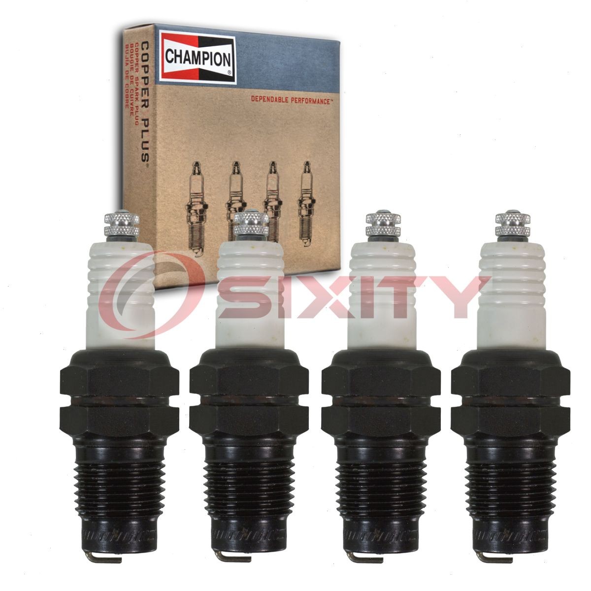 4 pc Champion Industrial Spark Plugs for 1918 Willys Overland Model 90B ue