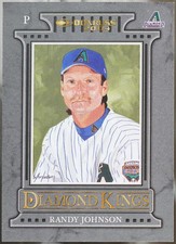 2004 Donruss #DK-10 Randy Johnson Diamond Kings Black /100 Baseball NM