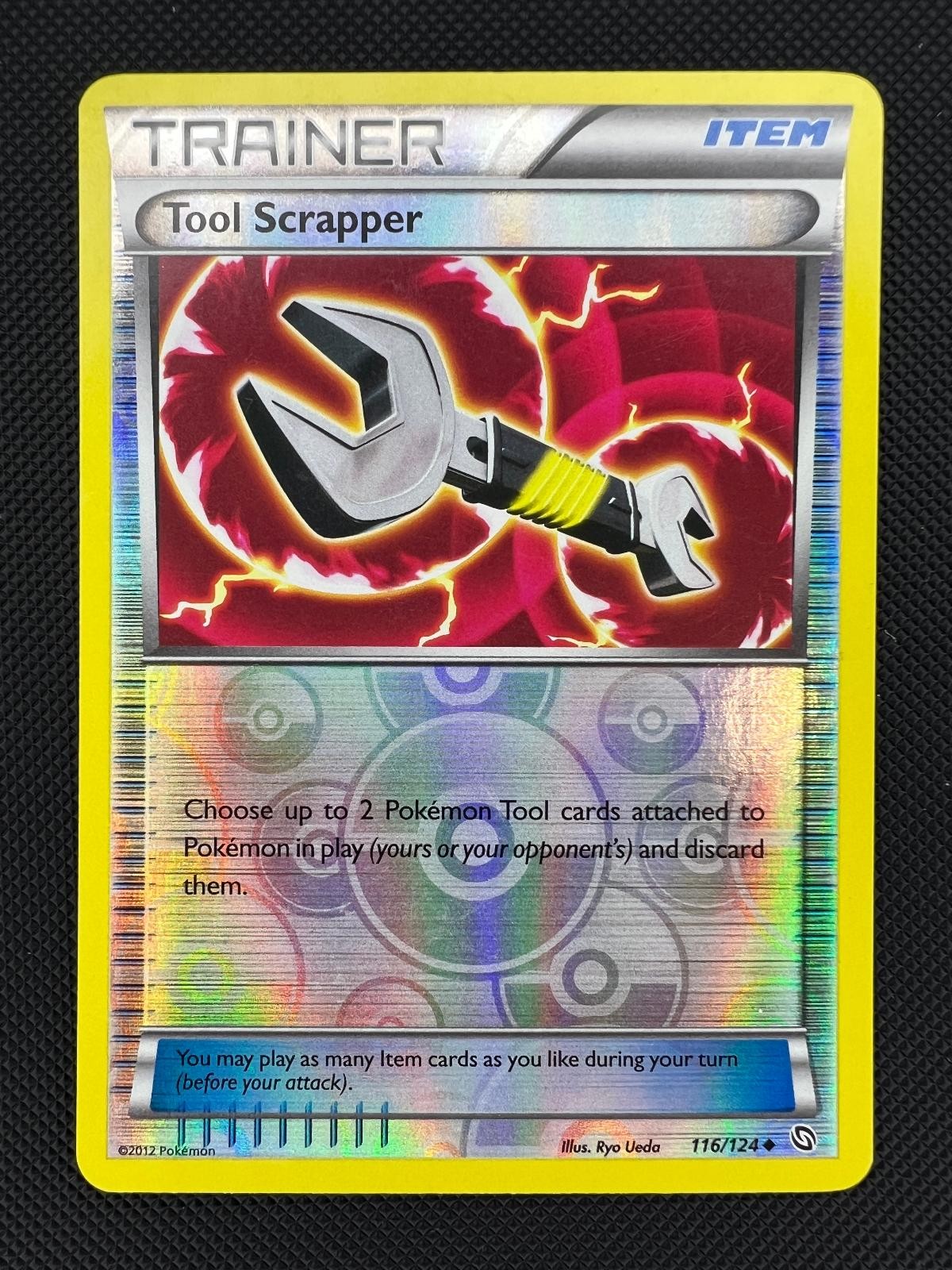 Tool Scrapper Dragons Exalted Reverse Holo Rare Pokemon LP 116/124