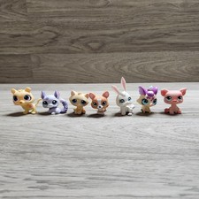 littlest pet shop lot Of 7 Vintage Pet Shop Figures