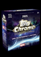 2025 Topps Marvel Studios Chrome Sapphire Hobby Box BRAND NEW ORDER CONFIRMED