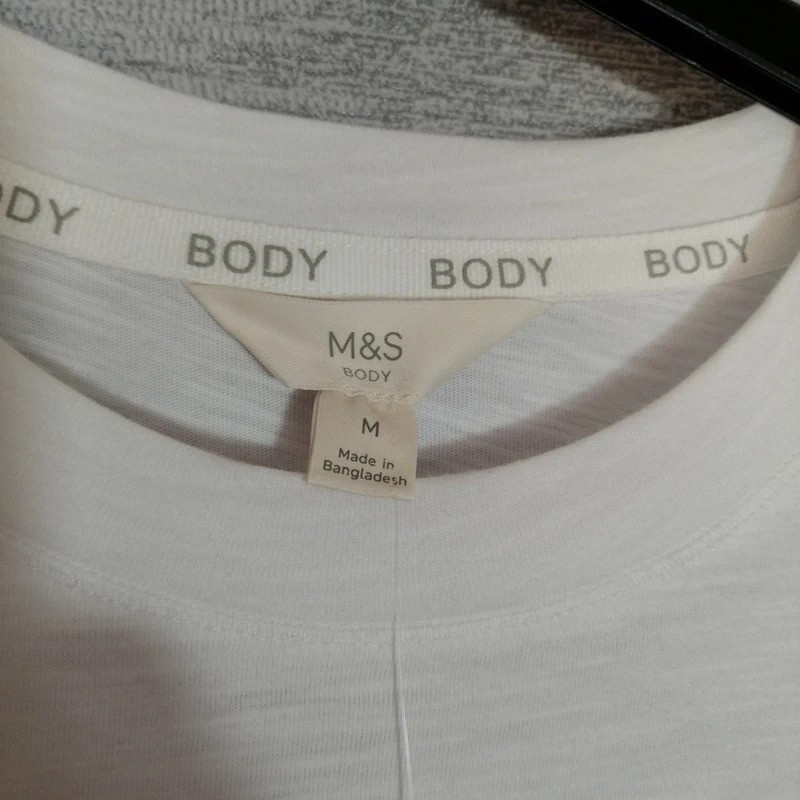 Set/Pigiama M&S Body Puro Cotone Salotto Taglia UK M foto 2