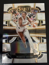 2024 Panini Select WNBA - Concourse Diamond Miller #25 White Prizm /99