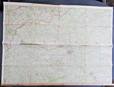Milit&auml;rlandkarte WK1 Ostfront Russland Polen Westpreu&szlig;en Warschau Festungsg&uuml;rtel