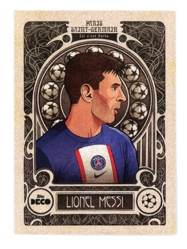2022-23 Topps Deco UEFA Champions League & Europa Artistry Lionel Messi #NNO
