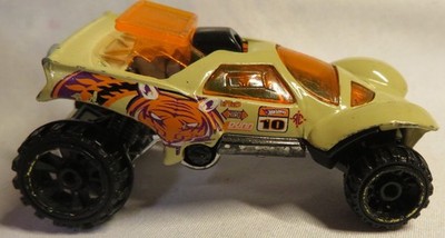 HOT WHEELS DA'KAR #10 TAN 1:64 DIECAST 2 1/2'' CAR Toy Loose ORANGE TIGER GUC