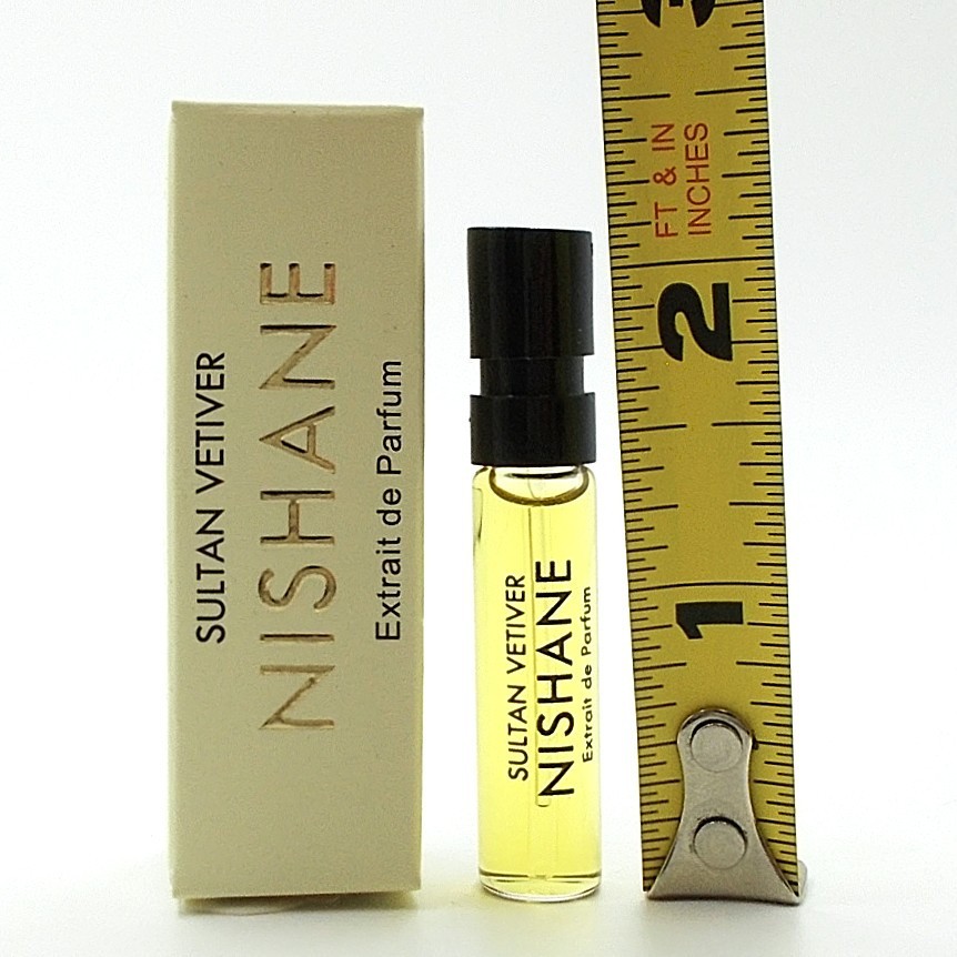 Nishane Sultan Vetiver perfume extrait spray boxed fragrance vial