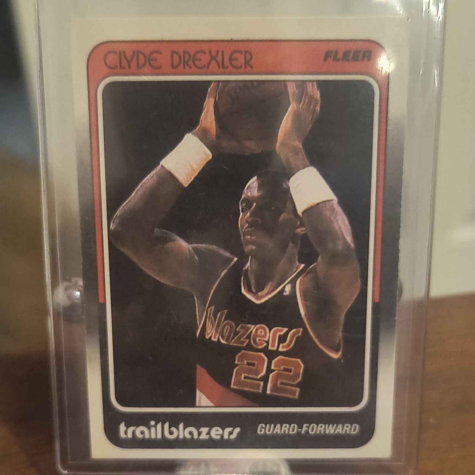 Fleer 1988-89 #92 Clyde Drexler Portland Trail Blazers Basketball Card