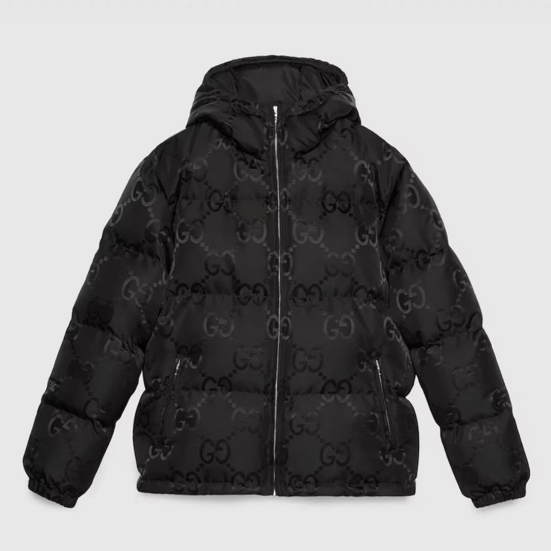 Gucci Piumino Gg Tela Modello All Over Nero