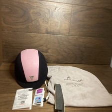 IRH Equestrian Pink And Black Microfiber Riding Helmet Size 7